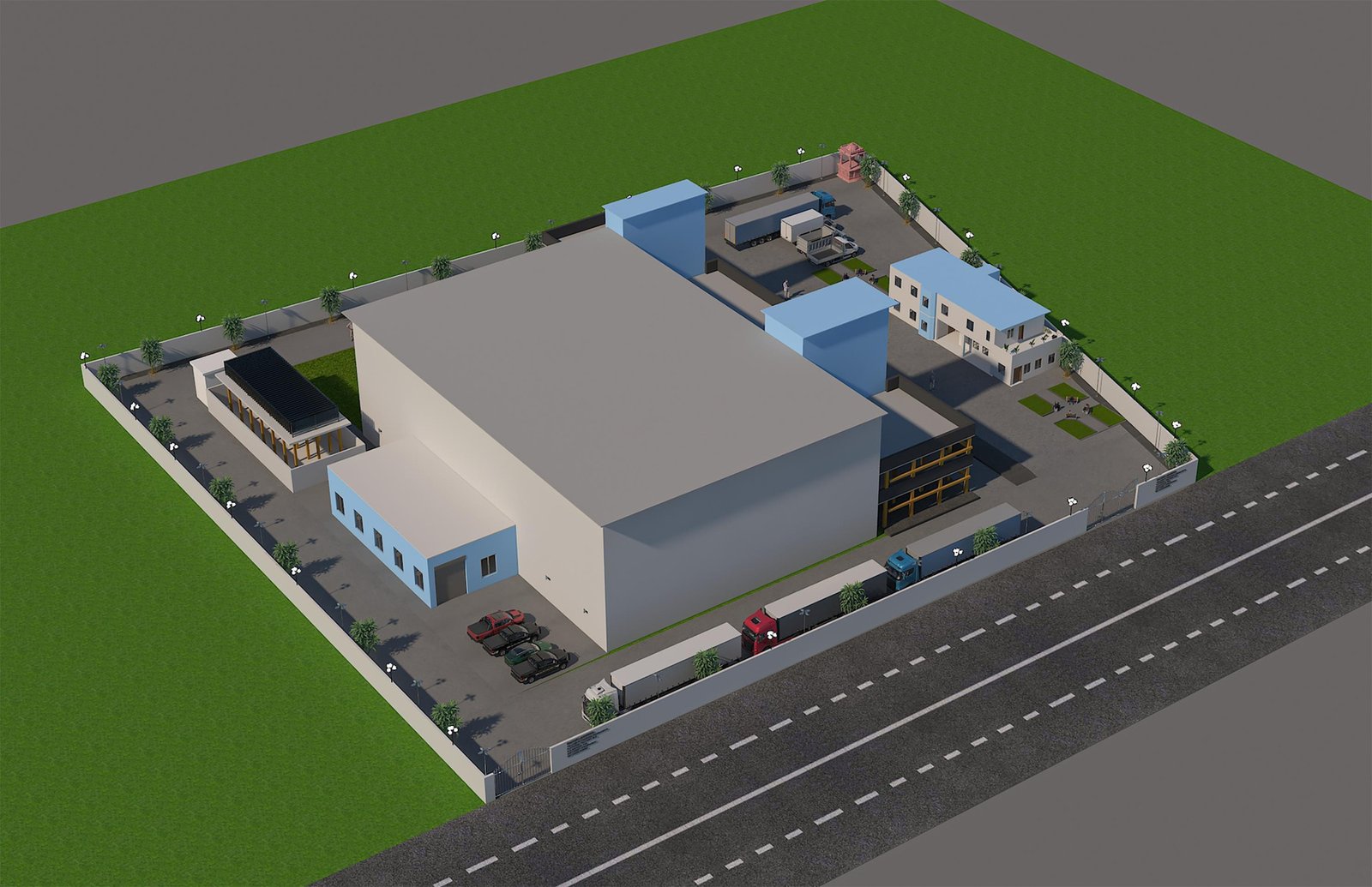 01 Commercial Building 3D Exterior