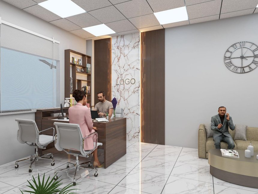 13 Modern Office Reception Interior