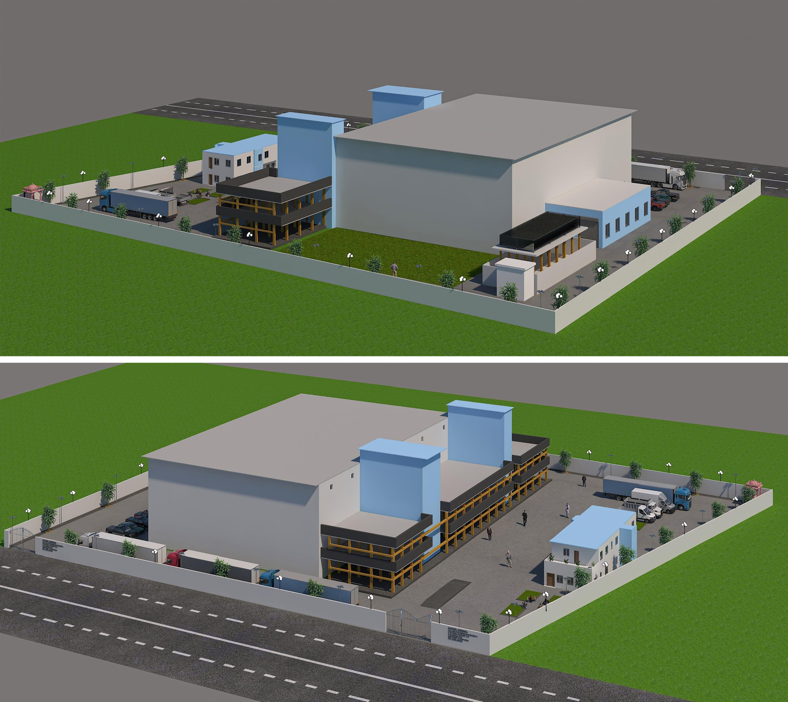 16 Commercial Building 3D Renderings